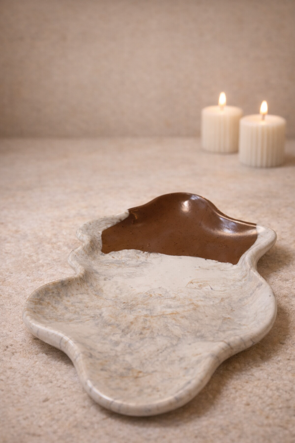 Plateau ondulé Moka